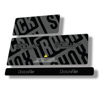 Autocollant de rechange pour amortisseur arrière compatible avec Rock Shox 2020 Super Deluxe Ultimate Series Gris (brillant)