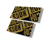 Autocollant de rechange pour amortisseur arrière compatible avec Rock Shox SID Luxe Select Plus 2021 Series Gold (mat)