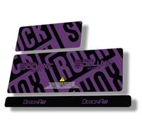 Autocollant de rechange pour amortisseur arrière compatible avec Rock Shox Super Deluxe Select Plus 2020 Series Violet (mat)