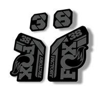 Autocollant de rechange pour fourche compatible avec Fox 38 Série 2021 Gris (brillant)