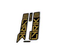 Autocollant de rechange pour fourche compatible avec Rock Shox Lyrik Ultimate 2023 Series Gold (brillant)