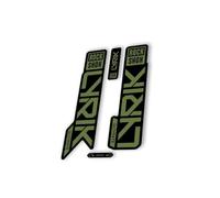 Autocollant de rechange pour fourche compatible avec Rock Shox Lyrik Ultimate 2023 Series Olive (mat)