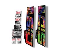 Autocollant de rechange pour fourche compatible avec Rock Shox SID Select Plus 2021 Series Oil Slick (mat)