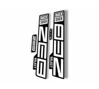 Autocollant de rechange pour fourche compatible avec Rock Shox Zeb Select 2021 Series Blanc (mat)