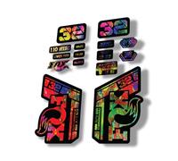 Autocollant de rechange pour fourche Fox 32 2021 Performance Elite Series Oil Slick (brillant)