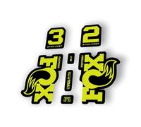 Autocollant de rechange pour fourche Fox 32 Step Cast 2025 Series Jaune (mat)