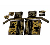 Autocollant de rechange pour fourche Fox 34 Float série 2017 Doré (mat)