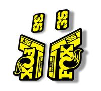 Autocollant de rechange pour fourche Fox 36 2021 Elite Performance Series Jaune (mat)