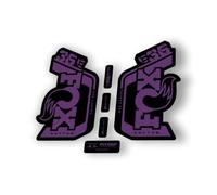 Autocollant de rechange pour fourche Fox 36 Rhythm E Bike série 2024 Violet brillant
