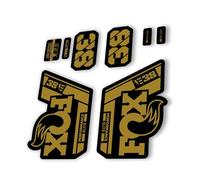 Autocollant de rechange pour fourche Fox 38 2021 Performance Elite E Bike Series Gold (brillant)