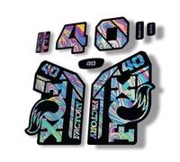 Autocollant de rechange pour fourche Fox 40 2021 Series Oil Slick 1 (brillant)