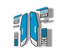 Autocollant de rechange pour fourche Rock Shox Reba 2015-2017 - Bleu (brillant)