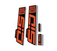 Autocollant de rechange pour fourche Rock Shox SID SL Select Plus 2021 Series Orange (brillant)