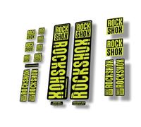 Autocollant de rechange pour fourche VTT suspension vélo compatible avec Rock Shox 30 32 RS1 Series Vert citron brillant