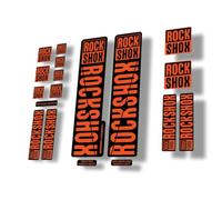 Autocollant de rechange pour fourche VTT Suspension Vélo Compatible avec Rock Shox 30 32 RS1 Series Orange (brillant)