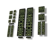 Autocollant de rechange pour fourche VTT Suspension Vélo Compatible avec Rock Shox 30 32 RS1 Series Olive (mat)