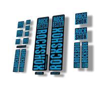 Autocollant de rechange pour fourche VTT Suspension Vélo Compatible avec Rock Shox 30 32 RS1 Series Bleu brillant