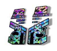 Autocollant de rechange pour suspension de fourche compatible avec Fox 32 Float 2018-19 Series Oil Slick 1 (mat)