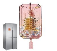 Autocollant De Réfrigérateur Night Glow - 5x8x3cm en Métal, Modèle Architectural Vintage, Souvenir De Voyage Coloré | Armoire De Salle De Bain À Domicile, Chambre d'enfant, École, Tableau Magnétique,