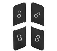 Autocollant de réparation Compatible avec Benz W207 2009 2010 2011 2012 2013 2014 2015 2016 Cache-Bouton De Verrouillage/déverrouillage De Portière (Autocollant)(Black)