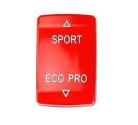 Autocollant de réparation Compatible avec BMW Série 1 2 3 4 F35 F20 F22 F32 2013-2018 Sélecteur De Mode De Conduite ESP, Bouton Sport, Capteur Radar Anti-dérapant, Coque De Clé(Sport Button Red)