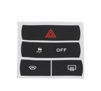 Autocollant de réparation Compatible avec Ford pour S-Max pour Bouton De Feux De Détresse Autocollant