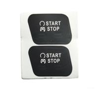 Autocollant de réparation de bouton | pour Buick For Regal 2008-2013 | Étiquette de superposition d'interrupteur de démarrage | Vinyle noir avec lettrage blanc | Fixation du panneau de commande