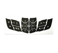 Autocollant de réparation pour bouton de volant 2019-2022 - Vinyle de haute qualité, superposition noire avec lettrage blanc, résistant aux UV, compatible avec bouton-poussoir OEM