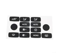 Autocollant de réparation pour Fiat pour Croma 2005-2011 Pièce de commande de climatisation Boutons Étiquetage pour film Noir Blanc Écriture Réparation d'usure Interrupteur Boutons Intérieur