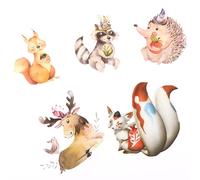 Autocollant De Repassage Petit Renard, 1 Pièce, Patchs Animaux, Écureuil, Lavables, Transferts De Chaleur, Bricolage, Vêtements, Applications Pour Jeans