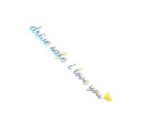 Autocollant de rétroviseur de voiture - | Auto Drive Safe Trower View Stickers Mirror | Conduisez en toute sécurité, je m'aime autocollant, miroirs de voiture autocollants, voiture texte personnalisé