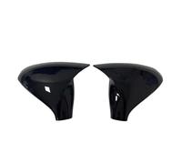 Autocollant De Rétroviseur Latéral Pour Peugeot 207 2006-2014 308 2006-2013, Capuchon D'aile, Garniture De Boîtier Extérieur, Coque En Carbone Coques de rétroviseurs(Glossy Black)