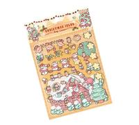 Autocollant de réveillon de Noël décoratif pour scrapbooking autocollants de scène pour loisirs créatifs, journal, décoration, réveillon de Noël, scène d'enfant