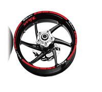 Autocollant De Roue Moto Avant Et Arrière Pneu Bandes Réfléchissantes Kit Autocollants Jante Décalcomanie Étanche pour VMAX Vmax