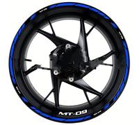 Autocollant De Roue Moto, Pneu, Étanche, Jante Intérieure Et Extérieure, Kit D'autocollants Réfléchissants pour Yamaha MT-09 2022 des pièces de Rechange(Style 7)