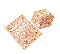 Autocollant de scène miniature amusante pour scrapbooking, journal, cadre photo, étui de téléphone, décoration intérieure