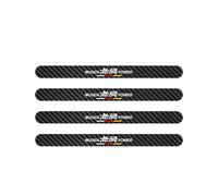 Autocollant De Seuil De Porte De Voiture En Fibre De Carbone,Autocollant De Protection Contre Les Rayures Pour Poignée De Porte,Bol,Honda Mugen Power,Civic Accord Crv Hrv - Type Door Handle 4pcs