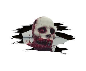 Autocollant de sol effrayant | Autocollant mural effrayant - Autocollant mural réaliste effet zombie imperméable pour Halloween