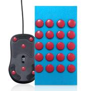 Autocollant de souris - Pieds coulissants adhésifs - Tapis inférieur - Patins de souris - Smooth Gamming Precision Moouse Skates avec bord arrondi - Autocollant PTFE pour étude Ofice et Esports
