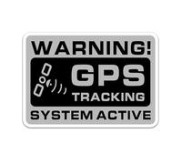 Autocollant de suivi GPS de voiture adhésif résistant intempéries Petit | Autocollants d'avertissement de piste pour vélo, voiture, moto