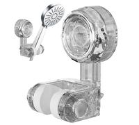 Autocollant de support de douche - Porte- de douche portable réglable, mural sans perçage | Finition chromée imperméable, support adhésif solide, installation facile