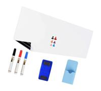 Autocollant de tableau blanc magnétique 18 x 39 pouces, tableau inscriptible, panneau d ' écriture adhésif PET pour la planification du travail, l ' étude à domicile et le des messages