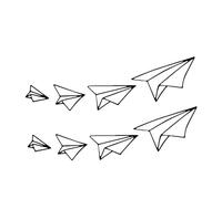 Autocollant De Tatouage D'Avion En Papier Volant Vers Demain Imperméable Et Durable Pour Le Cou Des Hommes Petit Fraisfaux Tatouage Temporaire