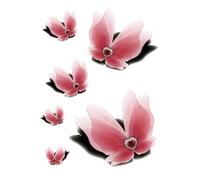 Autocollant de tatouage de bras de fleur de pivoine, 2 pièces, faux bras imperméable, demi-bras, sang Floral, Art corporel, faux tatouages pour femmes, nouveau(007)