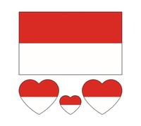 Autocollant de tatouage de drapeaux d'asie, drapeau de corée, d'inde, d'indonésie, d'arabie saoudite, de thaïlande, de singapour, du Pakistan et de malaisie (Color : Style-22, Size : A)