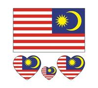 Autocollant de tatouage de drapeaux d'asie, drapeau de corée, d'inde, d'indonésie, d'arabie saoudite, de thaïlande, de singapour, du Pakistan et de malaisie (Color : Style-23, Size : A)