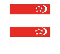 Autocollant de tatouage de drapeaux d'asie, drapeau de corée, d'inde, d'indonésie, d'arabie saoudite, de thaïlande, de singapour, du Pakistan et de malaisie (Color : Color-37, Size : A)