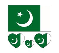 Autocollant de tatouage de drapeaux d'asie, drapeau de corée, d'inde, d'indonésie, d'arabie saoudite, de thaïlande, de singapour, du Pakistan et de malaisie (Color : Style-44, Size : A)