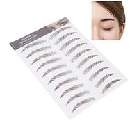 Autocollant de Tatouage de Sourcil, Autocollants de Transfert de Sourcil Imperméables 4D Cheveux comme le Toilettage(MARRON-03)