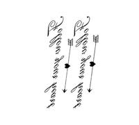 Autocollant de tatouage étanche Dragon foncé Tatoo Tribal Totem bras poignet faux tatouage for Art corporel femmes hommes(005)